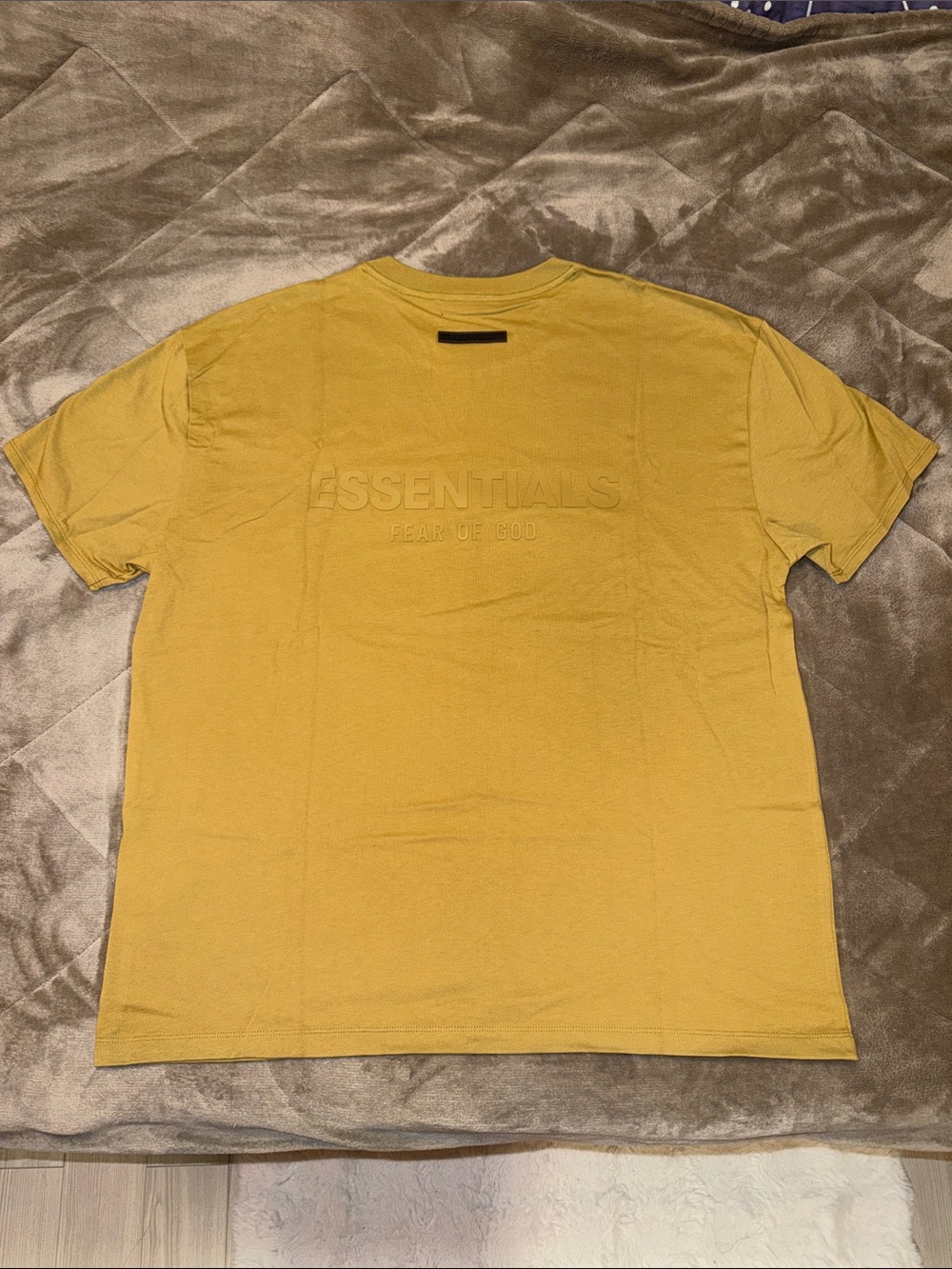 Fear of God Essentials Short Sleeve T-Shirt — Mustard